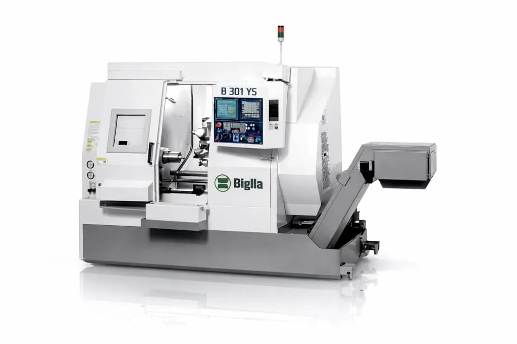BIGLIA B 301 YS + Stangenlader, Y- & C-Achse · AGW · Gegenspindel bei UYAR Präzisionstechnik
